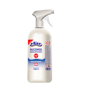 ALCOHOL DESNATURALIZADO 70° ELITE 1 LITRO GATILLO